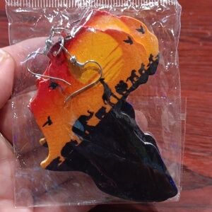 Africa Print Earrings